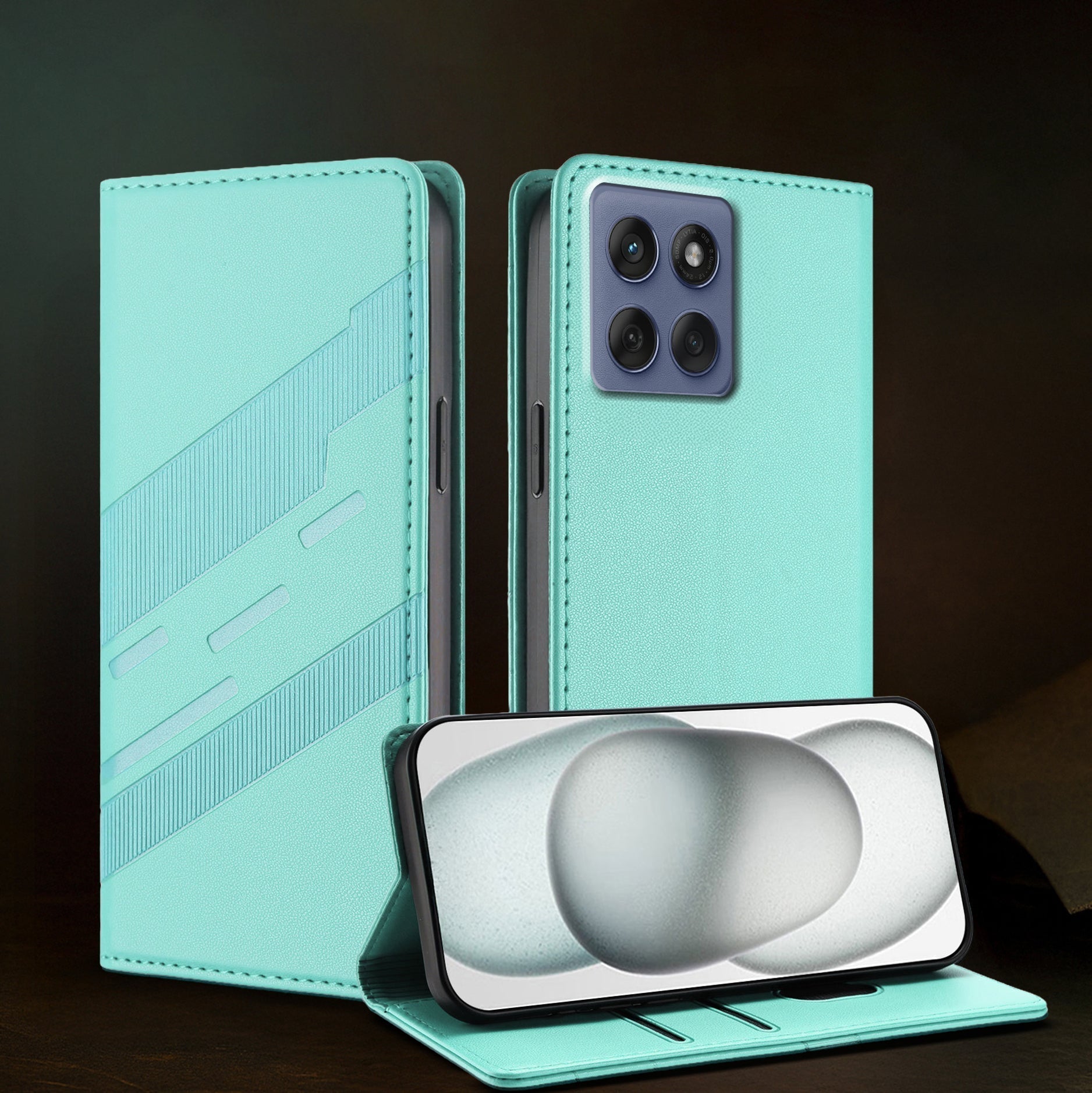 Vintage-style flip case for Motorola Edge 60 Fusion 5G in PU leather