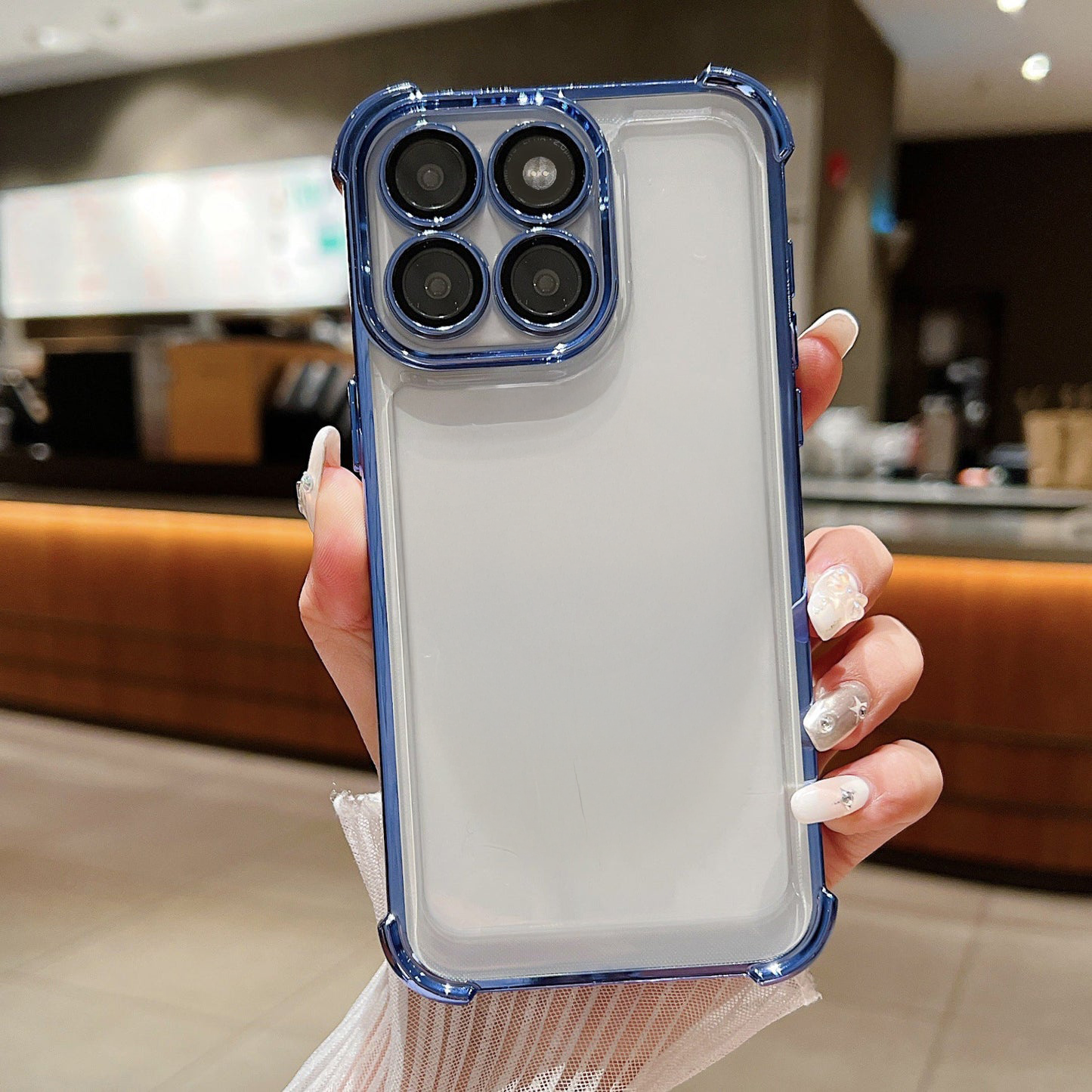 Motorola Edge 60 Pro 5G Transparent Shockproof Case With Airbag Corners