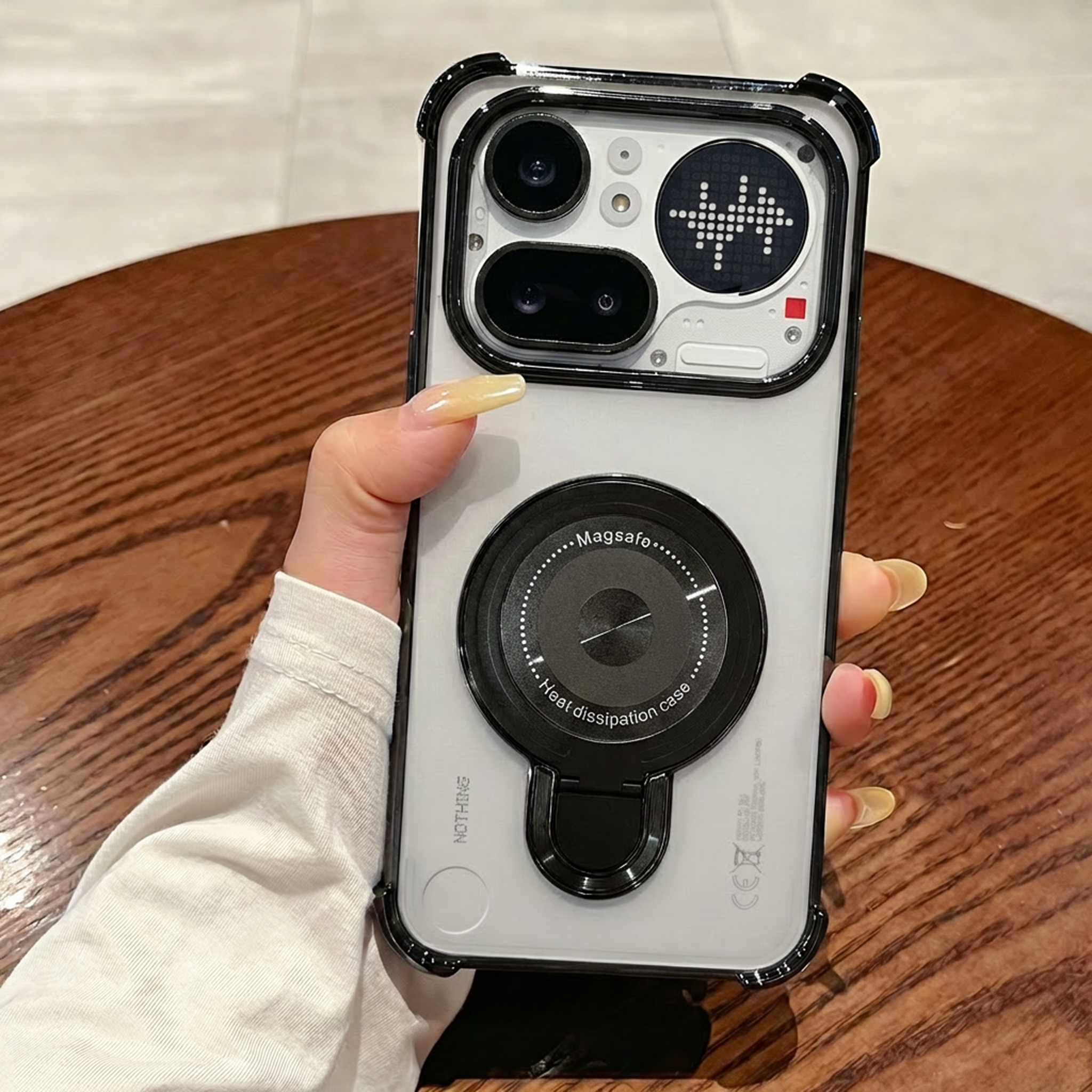 Nothing Phone 4a Pro 5G Luxury Four Corner Invincible Bracket Ring Sta ...