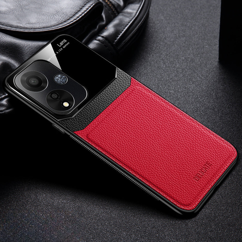 Oppo A59 5G Premium Leather Lens Protective Case