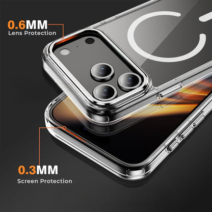 iPhone 17 Pro & 17 Pro Max Electroplating Hybrid Shockproof Bumper Magsafe Case