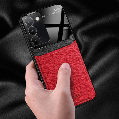 Vivo Y200e 5G Premium Leather Lens Protective Case