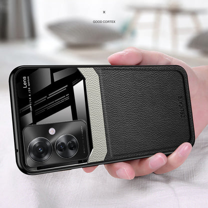 Oppo F25 Pro 5G Premium Leather Lens Protective Case