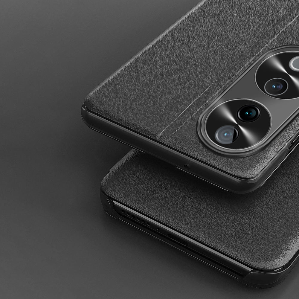 Vivo V40 5G Luxury Half Window Leather Flip Case