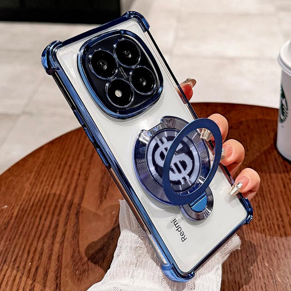 Redmi Note 14 Pro 5G Four Corner Airbags 100% Original Astro Money Magnet Rotating Dollar Case