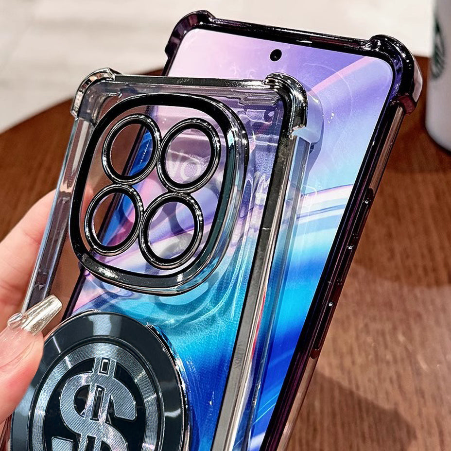 Redmi Note 14 Pro 5G Four Corner Airbags 100% Original Astro Money Magnet Rotating Dollar Case