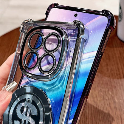 Redmi Note 14 Pro 5G Four Corner Airbags 100% Original Astro Money Magnet Rotating Dollar Case