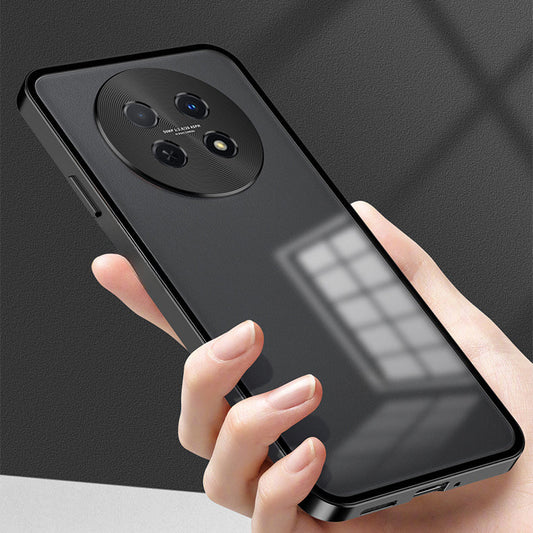 Oppo F31 Pro+ 5G Aluminium Metal Bumper Shield Transparent Back Case