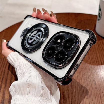 Redmi Note 14 Pro 5G Four Corner Airbags 100% Original Astro Money Magnet Rotating Dollar Case