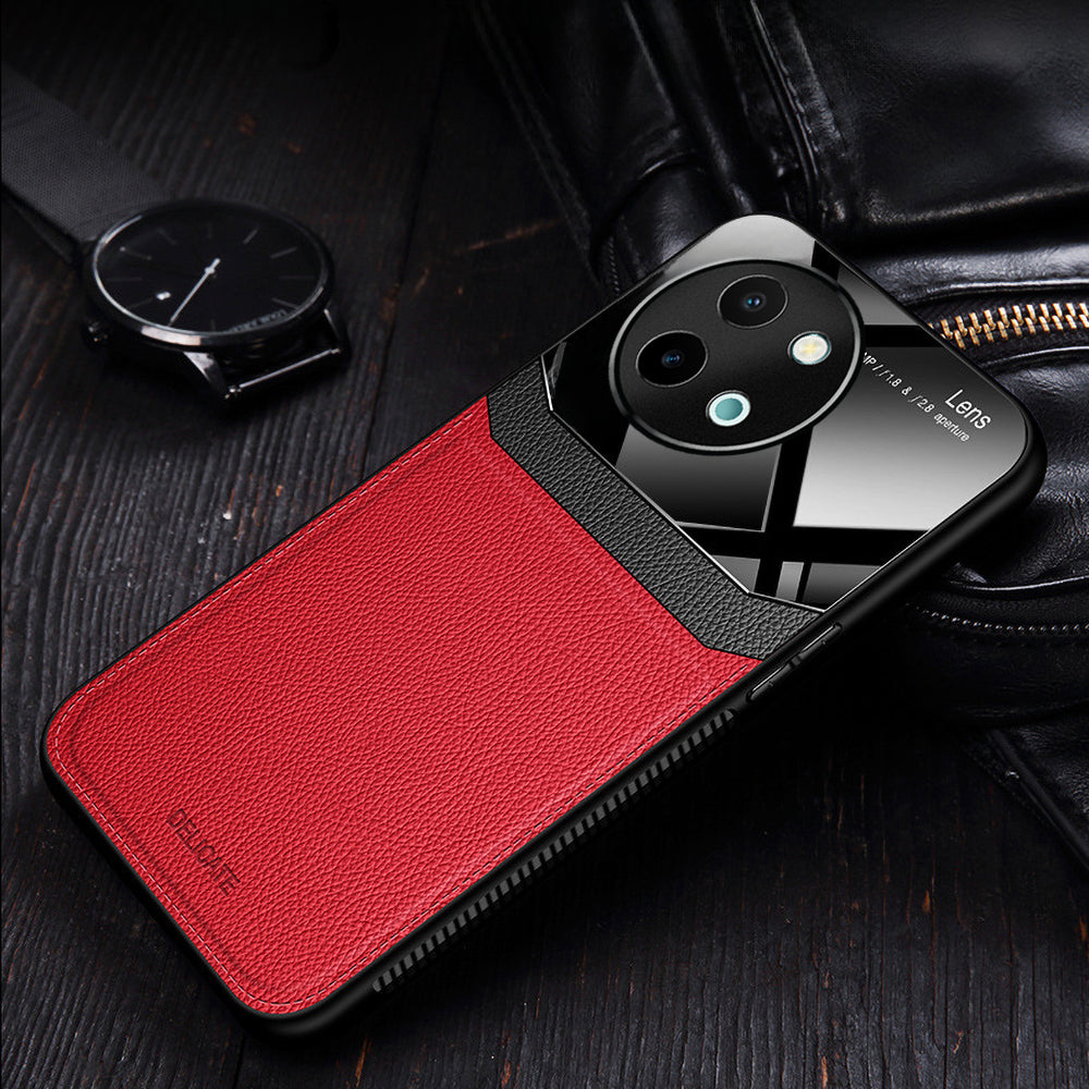 Vivo Y58 5G Premium Leather Lens Protective Case