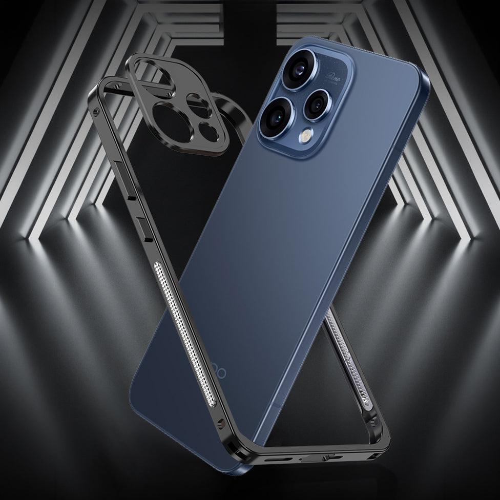 Oppo Reno 15 5G Aluminium Metal Frame Case With Metal Camera Lens Protection
