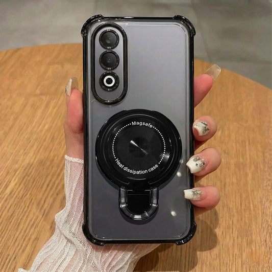 OnePlus Nord CE4 5G Luxury Four Corner Invincible Bracket Ring Stand Case