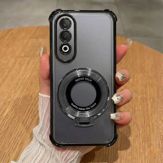 OnePlus Nord CE4 5G Original Luxury Magnifier Ring Stand Shockproof Airbags Corner Case