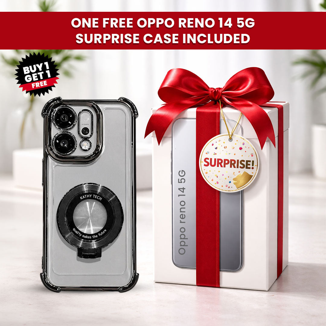 Oppo Reno 14 5G Original Luxury Magnifier Ring Stand Shockproof Airbags Corner