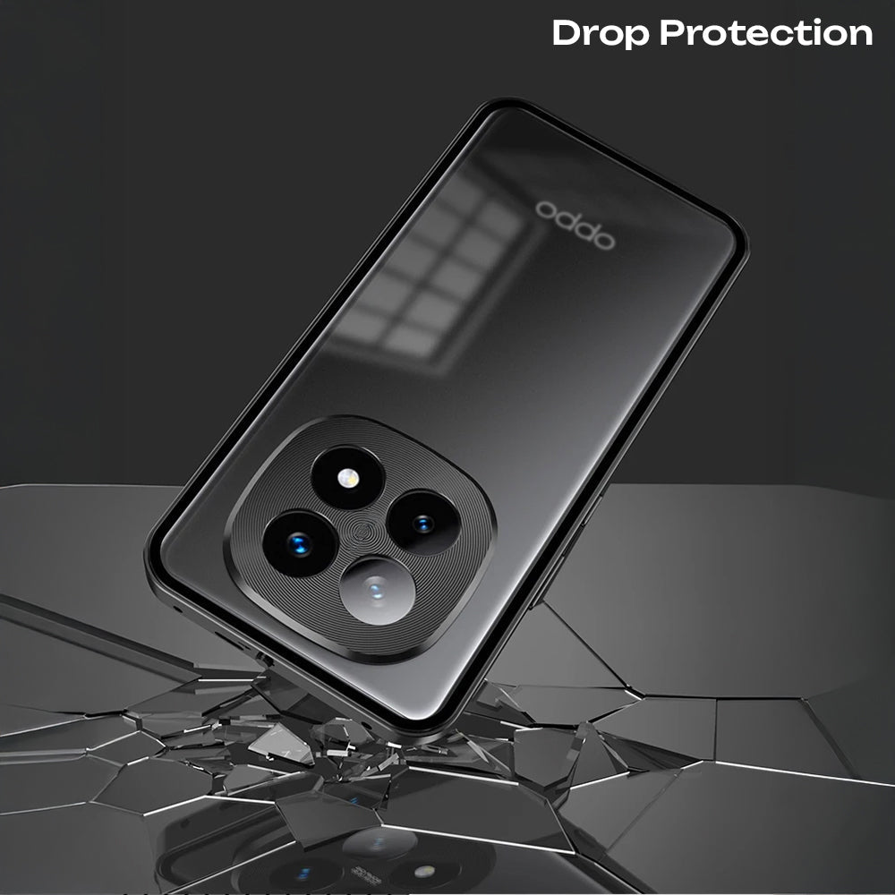 Oppo F29 Pro 5G Aluminium Metal Bumper Shield Transparent Back Case