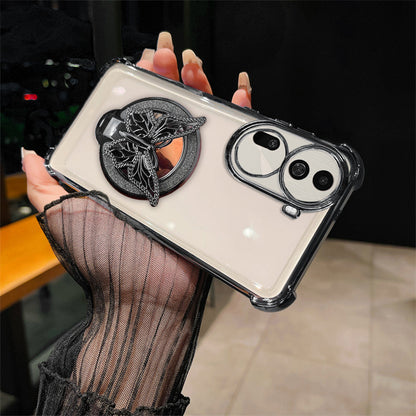 Oppo Reno11 Pro 5G Premium Butterfly Stand Airbags Case
