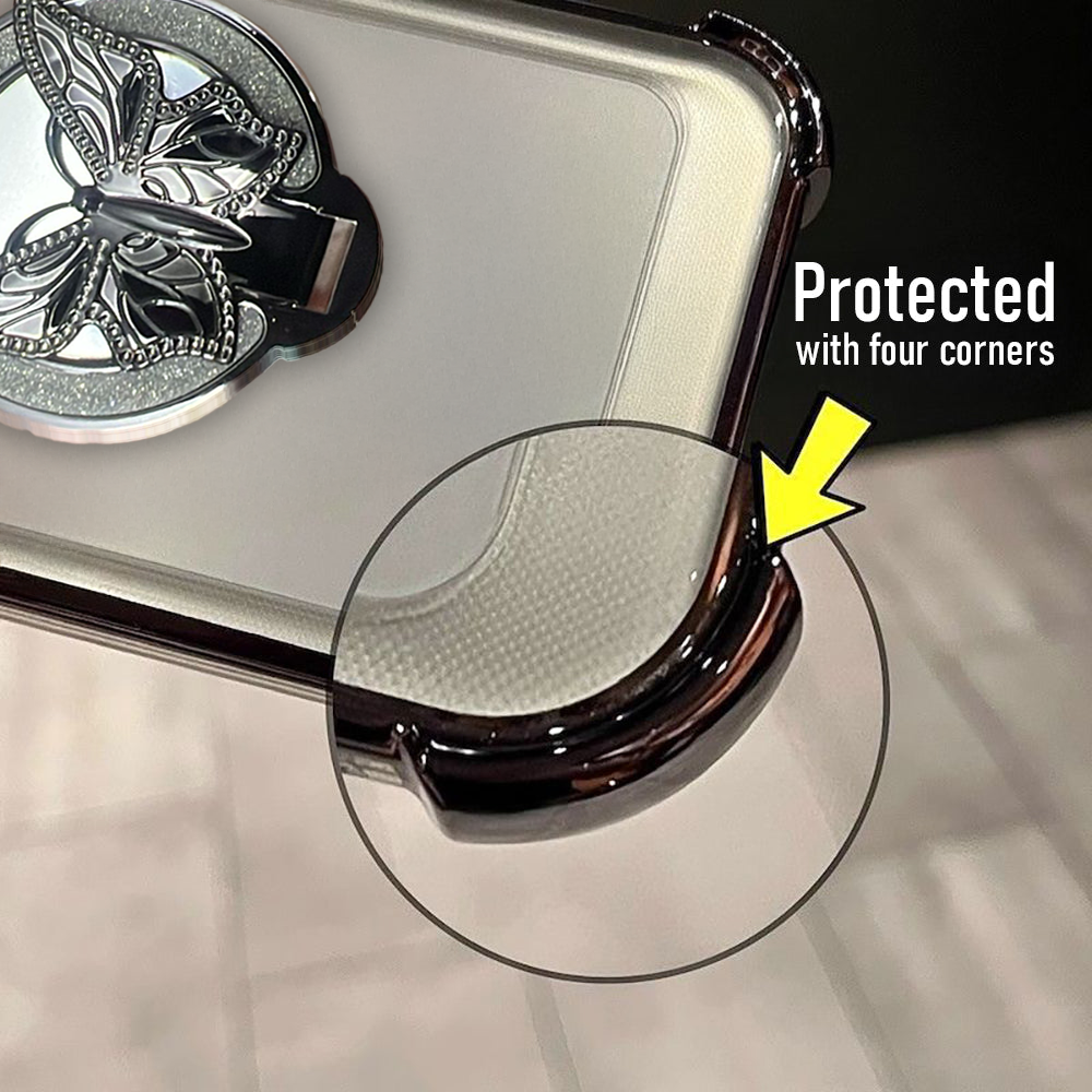 Oppo Reno 14 5G Premium Butterfly Stand Airbags Case