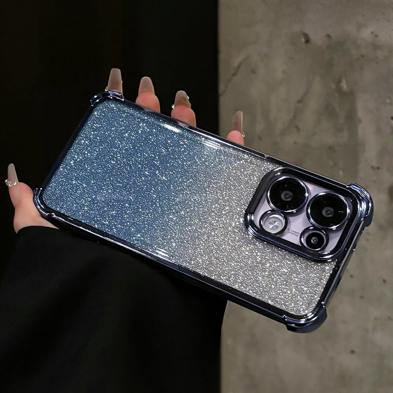 Oppo Reno 13 5G Luxury Shimmer Shockproof Airbag Case