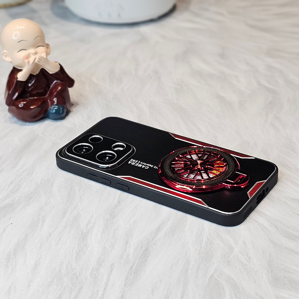 Oppo Reno 13 5G Stress Buster Wheel Aluminium Metal Scratch Resistant Back Case