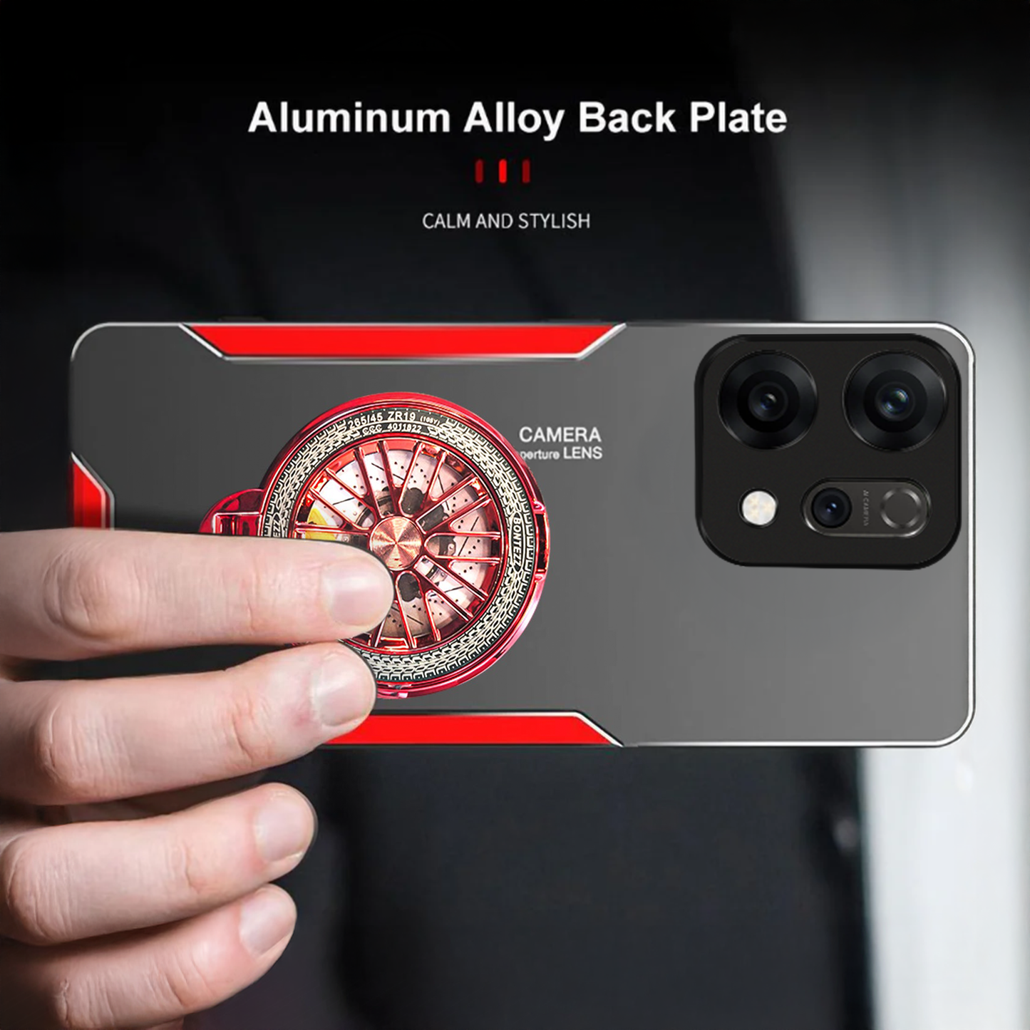 Oppo Reno 14 5G Metal Wheel Back Case