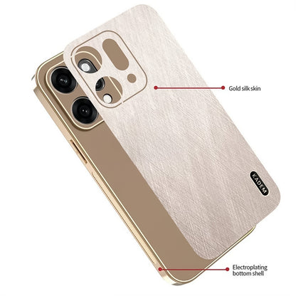 Oppo Reno 14 5G Gold Silk Skin Back Case