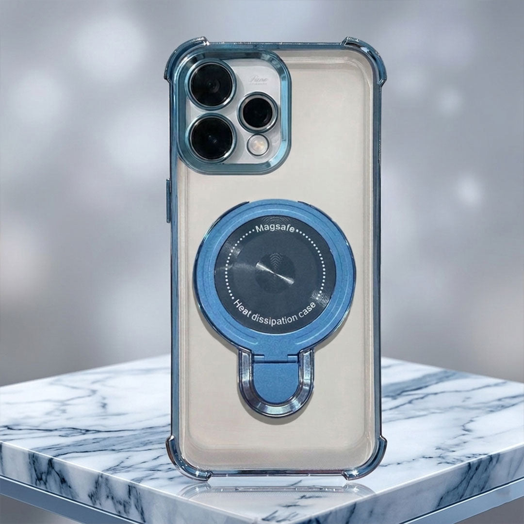 Oppo Reno 15 5G Luxury Four Corner Invincible Bracket Ring Stand Case