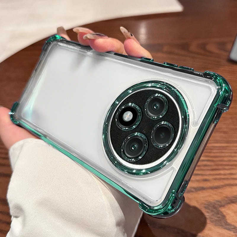 Oppo F27 Pro+ 5G Transparent Shockproof Case With Airbag Corners