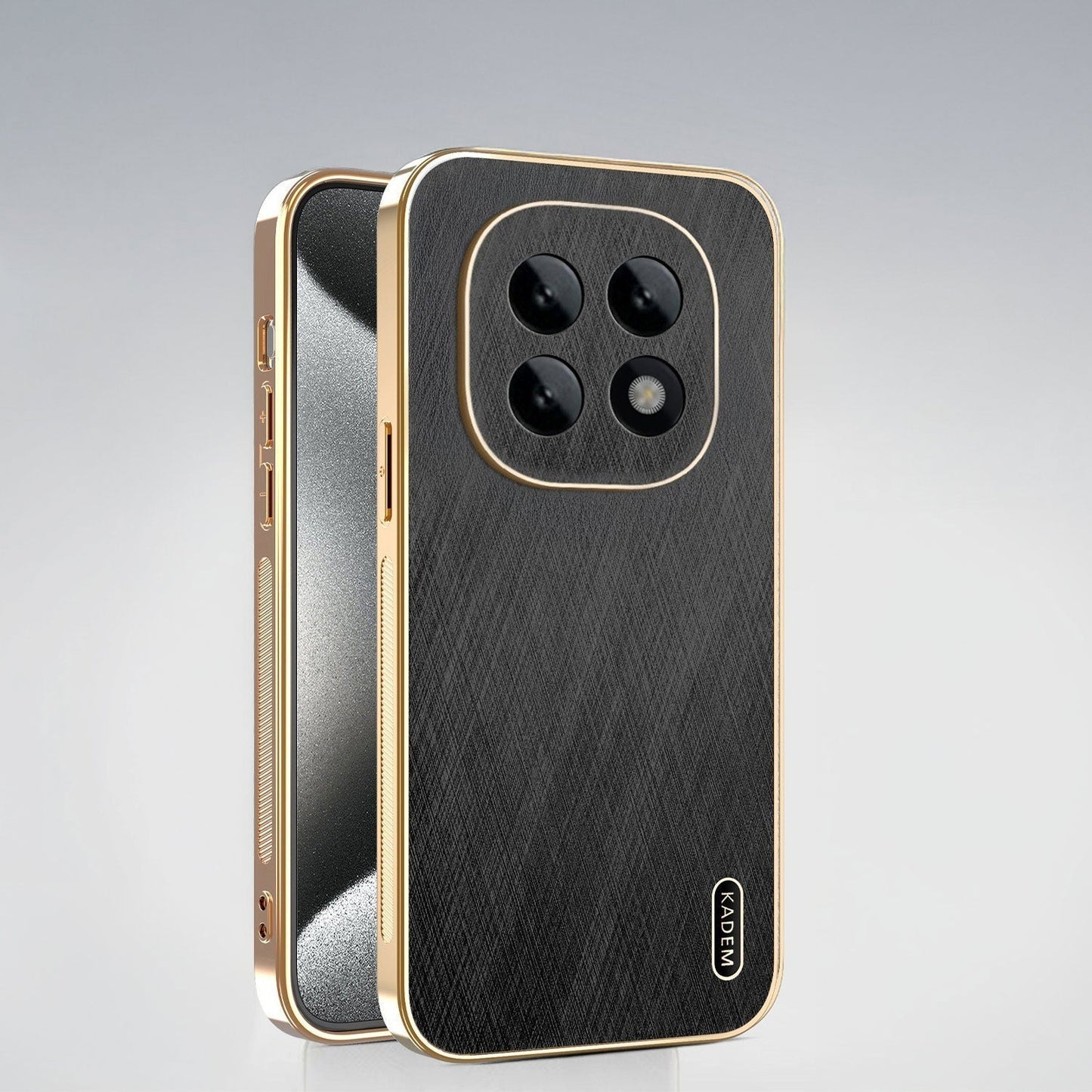 Oppo F29 Pro 5G Premium Electroplated Frame Gold Thread Pattern Soft Case
