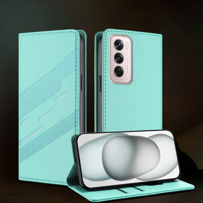 Embossed floral design leather wallet case for Oppo Reno 12 Pro 5G