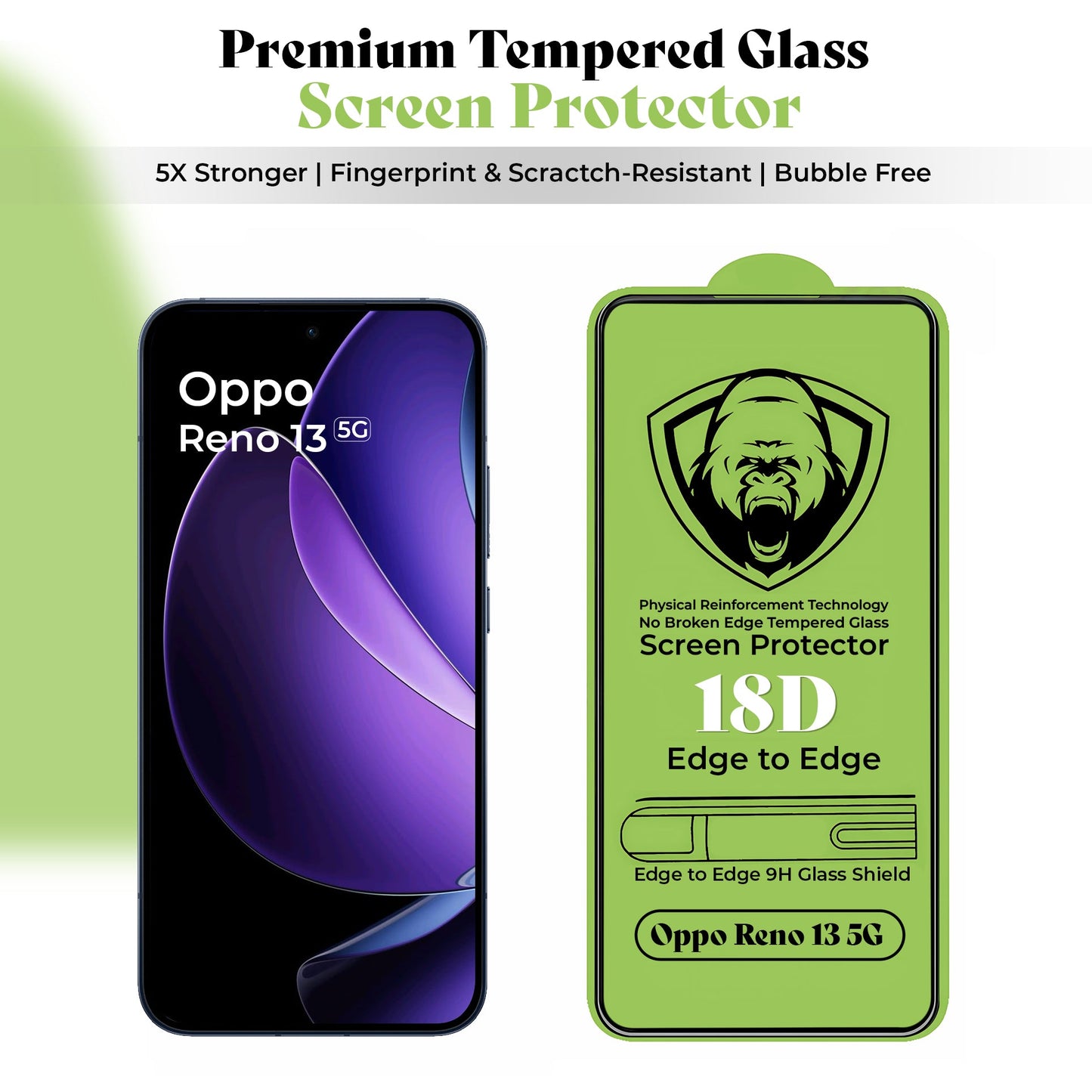 Oppo Reno 13 5G Transparent Acrylic Protective Back Case