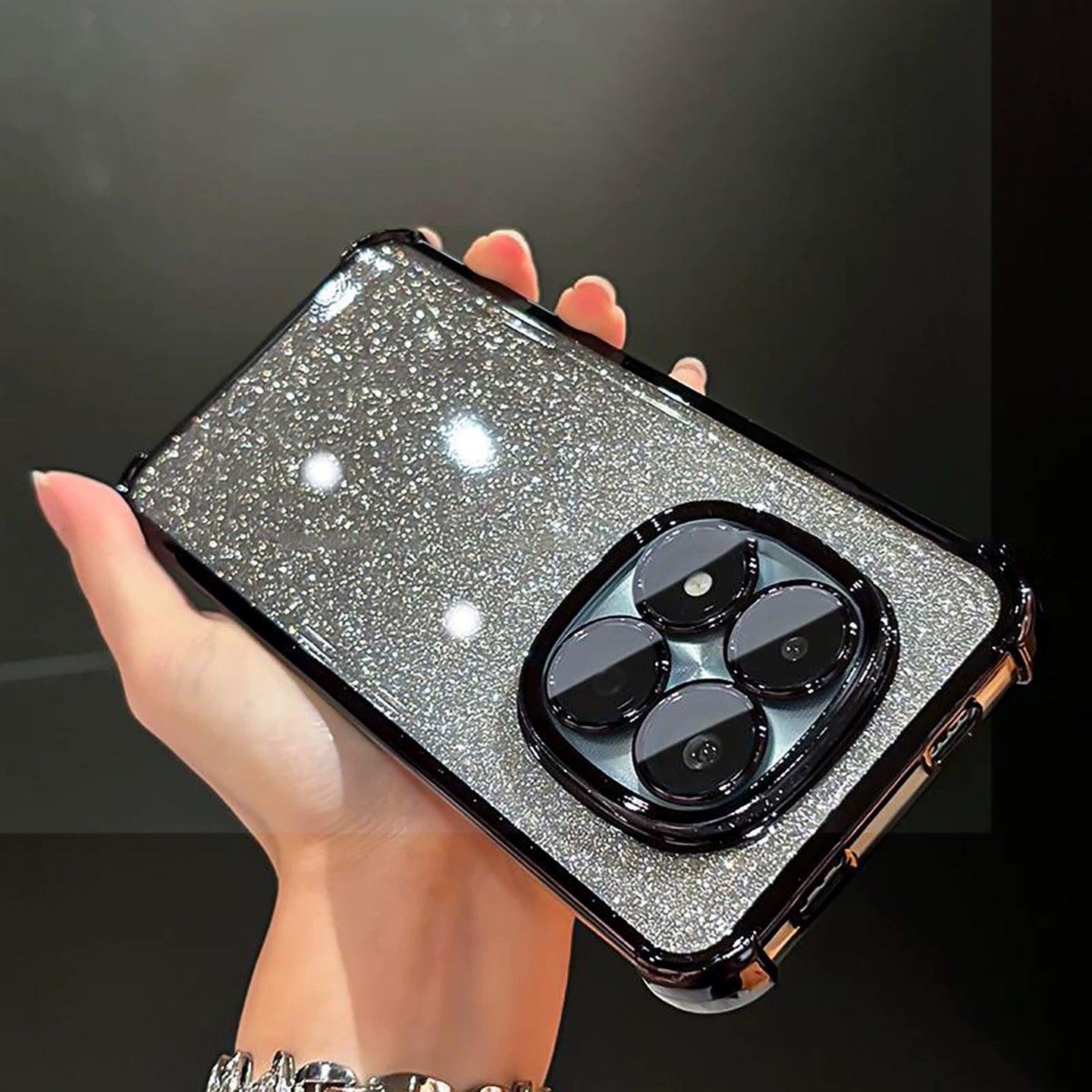 Redmi Note 14 Pro Plus 5G Luxury Shimmer Shockproof Airbag Case