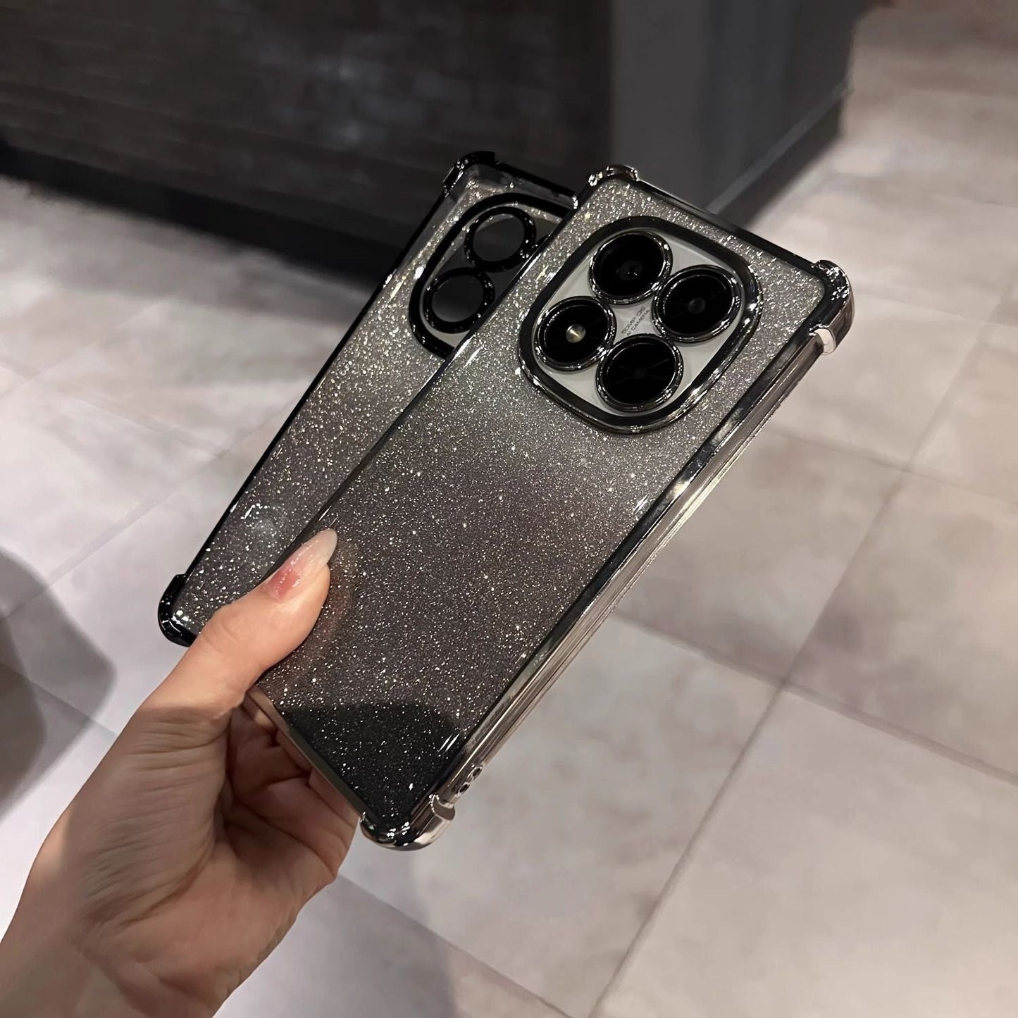 Redmi Note 14 Pro+ 5G Luxury Shimmer Shockproof Airbag Case