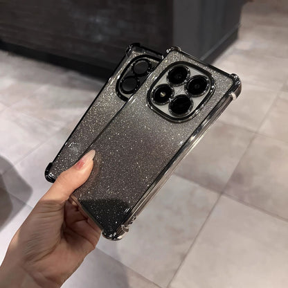 Redmi Note 14 Pro+ 5G Luxury Shimmer Shockproof Airbag Case