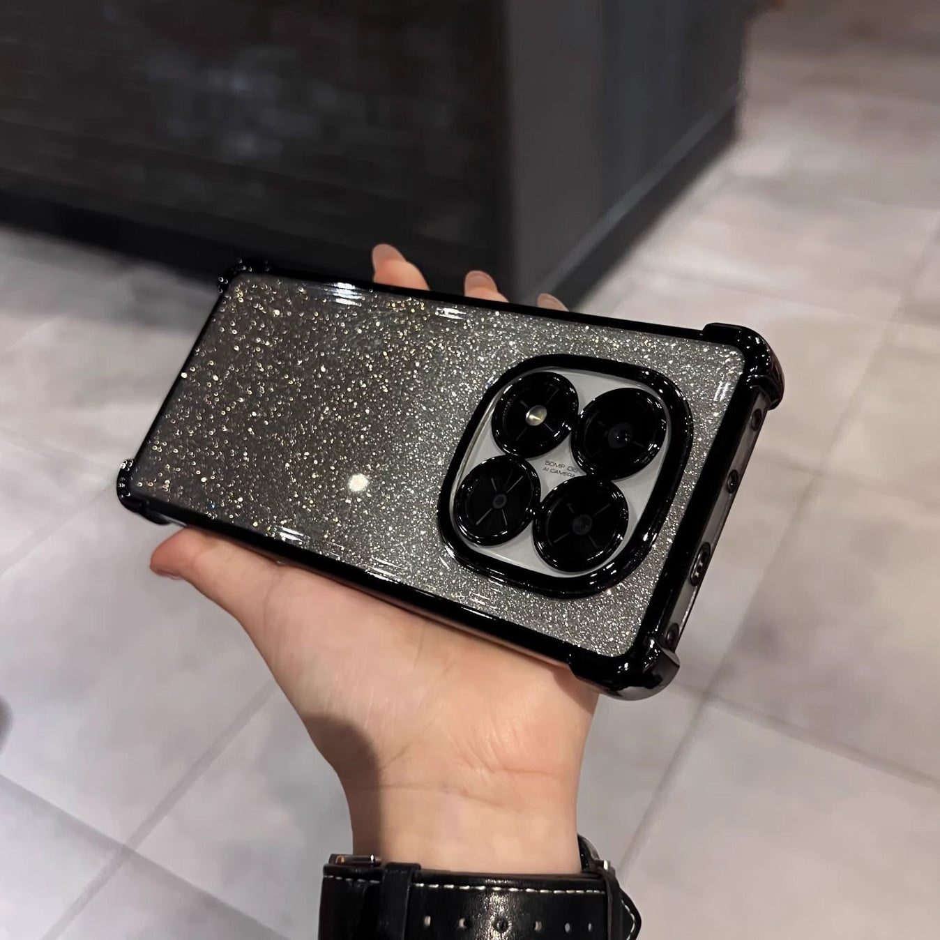 Redmi Note 14 Pro Plus 5G Luxury Shimmer Shockproof Airbag Case