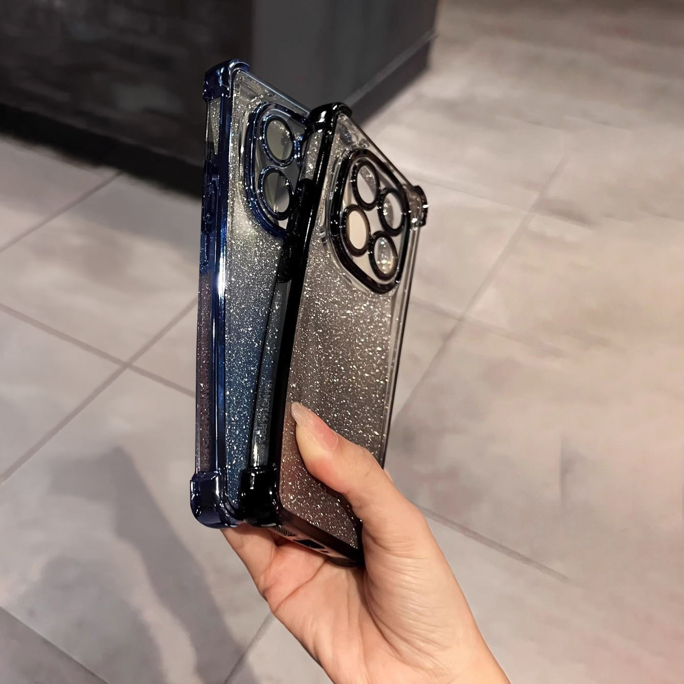 Redmi Note 14 Pro+ 5G Luxury Shimmer Shockproof Airbag Case