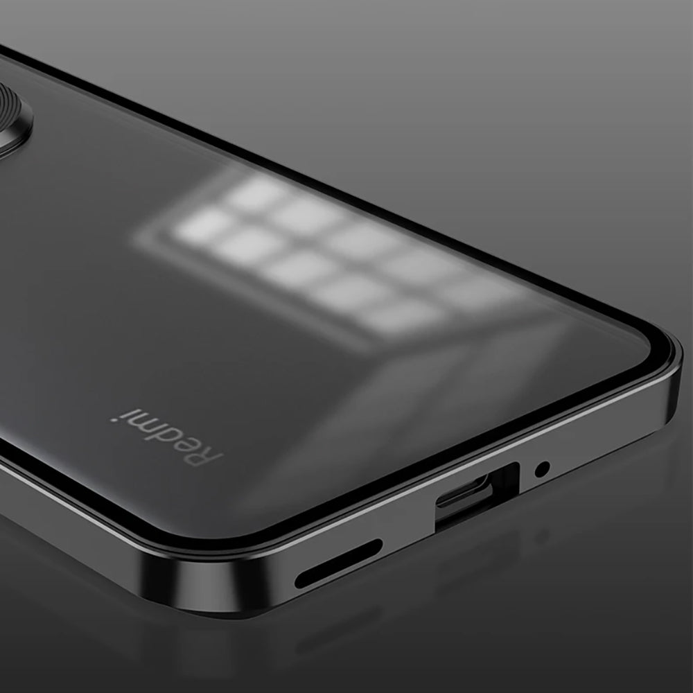 Redmi Note 15 Pro Plus 5G Aluminium Metal Bumper Shield Transparent Back Case