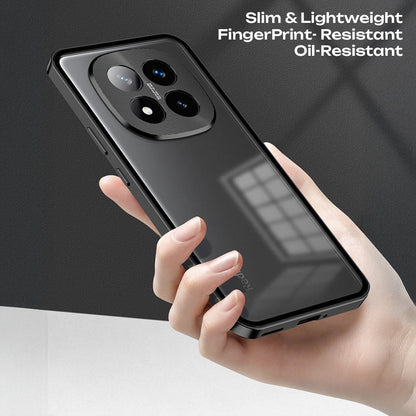 Redmi Note 15 Pro Plus 5G Aluminium Metal Bumper Shield Transparent Back Case