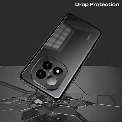 Redmi Note 15 Pro Plus 5G Aluminium Metal Bumper Shield Transparent Back Case