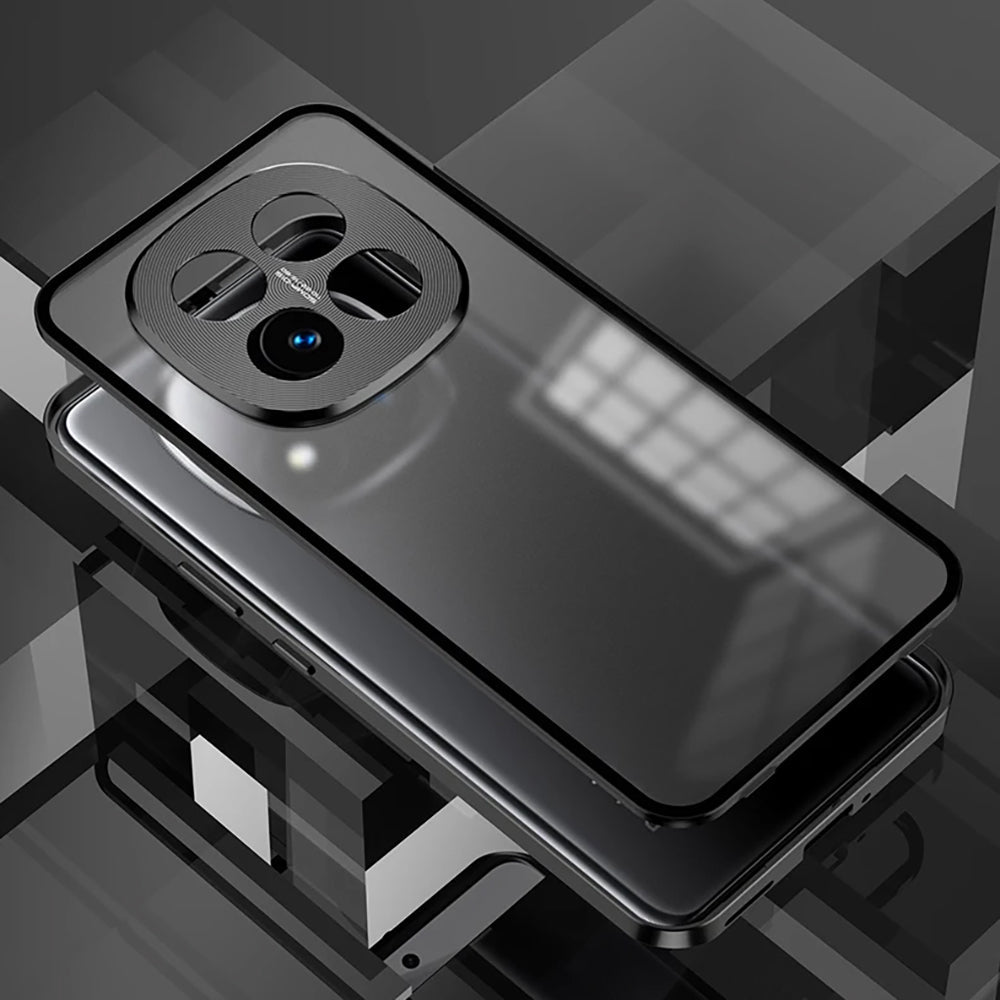 Redmi Note 14 Pro+ 5G Aluminium Metal Bumper Shield Transparent Back Case