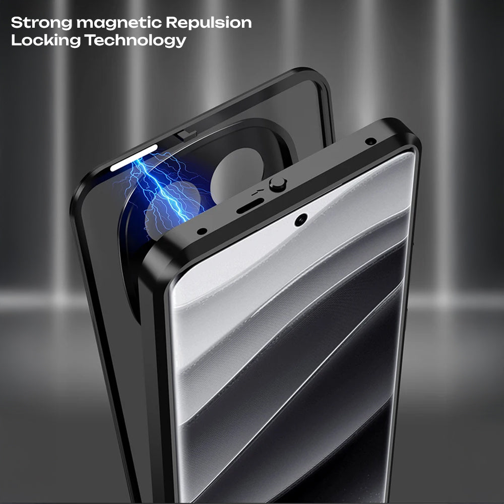 Redmi Note 15 Pro Plus 5G Aluminium Metal Bumper Shield Transparent Back Case