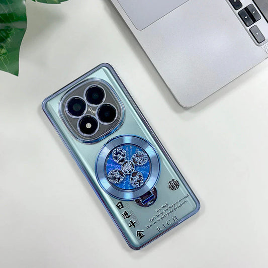 Redmi Note 14 Pro+ 5G Rich Manifestation Reflective Fidget Rotating Back Case