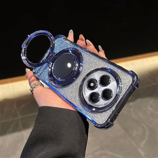 Shiny blue Oppo F27 pro back case