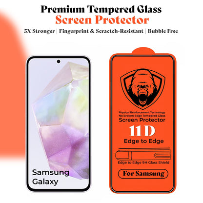 Samsung Galaxy A34 5G Premium Leather AutoFocus Ring Case