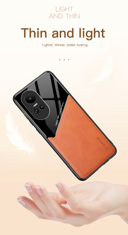 Oppo Reno 10 5G Luxury Generous® Leather Protective Back Case