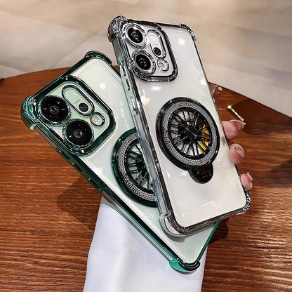 Oppo Reno14 5G Premium Stress Buster Wheel Rotating Shockproof Airbags Case