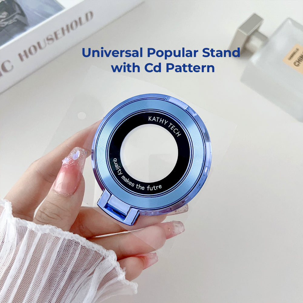 Vivo T5 Pro 5G Original Luxury Magnifier Ring Stand Shockproof Airbags Corner Case