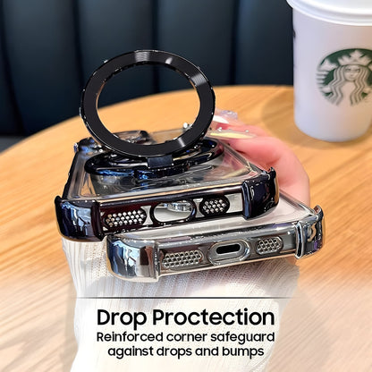 Vivo T5 Pro 5G Premium Stress Buster Wheel Rotating Shockproof Airbags Case