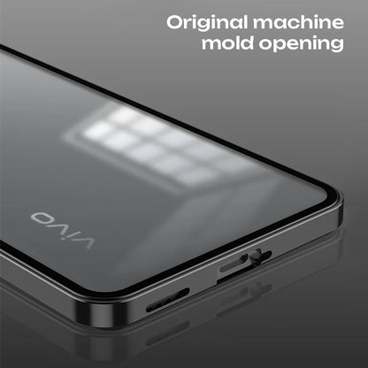Vivo V40 Pro 5G Aluminium Metal Bumper Shield Transparent Back Case