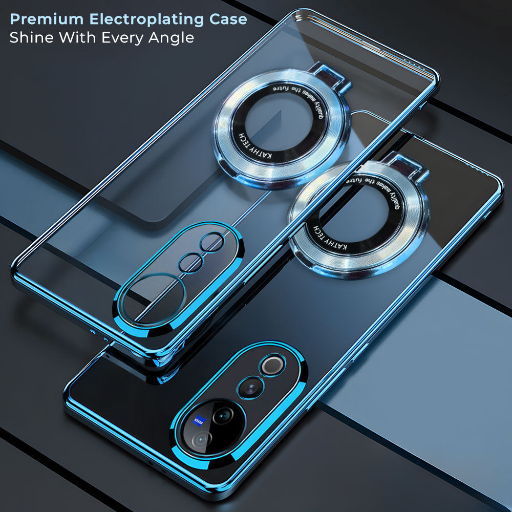 Vivo V40 Pro 5G Magnifier Electroplating Case