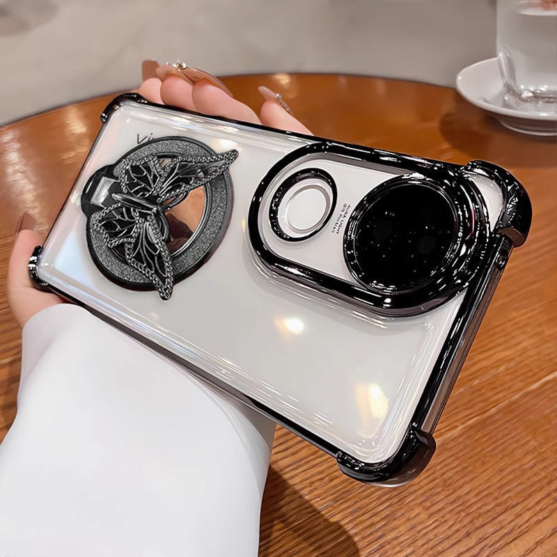 Vivo V50 5G Premium Butterfly Stand Airbags Case